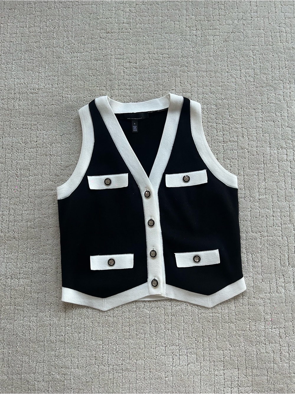 Knit Button Vest
